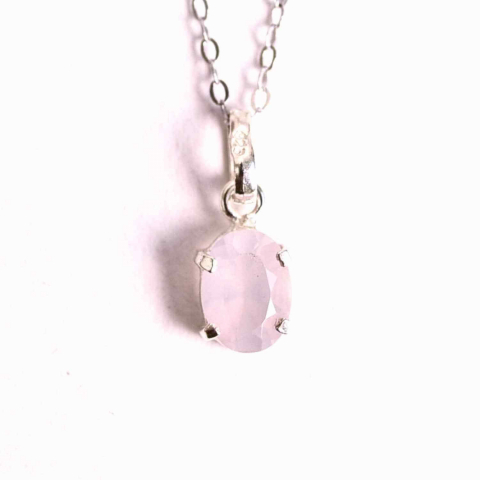 Iubire si Echilibru Emotional – Colier Cuart Roz Argint 925 [0]