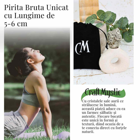 Specimen Pirita Bruta 5-6 cm - Amplifica Energia si Protectia [1]
