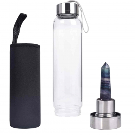 Sticla de apa cu varf de cristal Ametist – 550 ml [4]