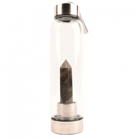 Sticla de apa cu varf de cristal Ametist – 550 ml [0]
