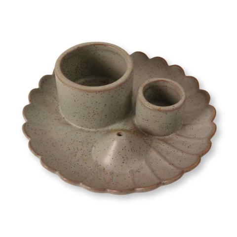 Suport ceramic 3 in 1 pentru salvie, Palo Santo si betisoare parfumate – model rotund [9]