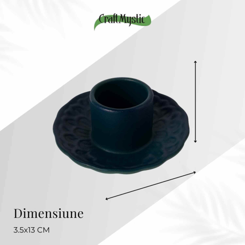 Suport Ceramica pentru Ritualuri de Purificare si Aromaterapie – Model Stabil si Termorezistent [3]