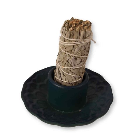 Palo Santo, Salvie și Bețișoare - Suport Ceramica pentru Ritualuri de Purificare si Aromaterapie – Model Stabil si Termorezistent