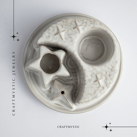 Suport ceramic 3 in 1 – Palo Santo, Salvie si Betisoare parfumate [6]