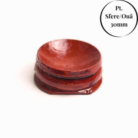 Accesorii pentru Cristale și Pietre - Suport lemn rotativ pentru sfere oua si obiecte sferice– Expunere eleganta si rotativa