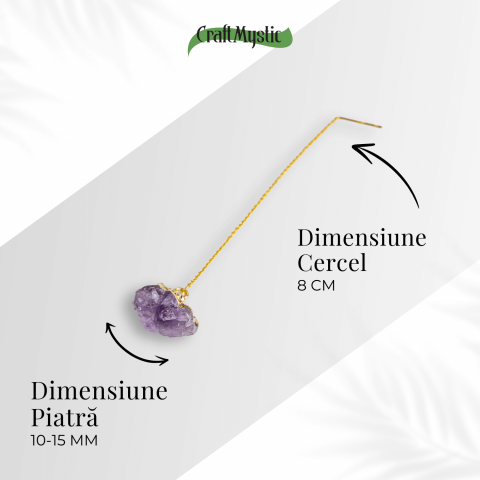 Claritate si Liniste – Cercei cu Ametist Natural [3]