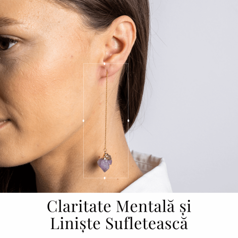 Claritate si Liniste – Cercei cu Ametist Natural [1]