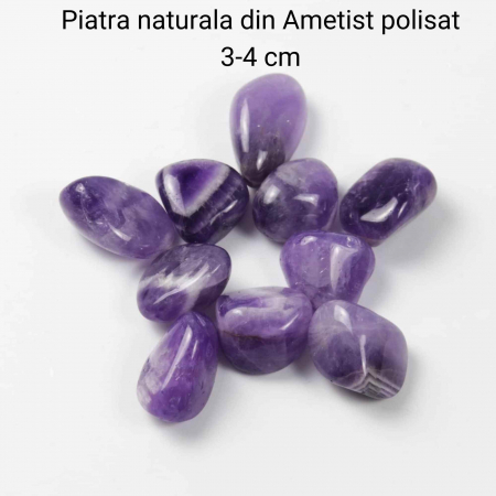 Piatra naturala de Ametist polisata 3-5 cm Ideala pentru Reiki si Vindecare Energetica [1]