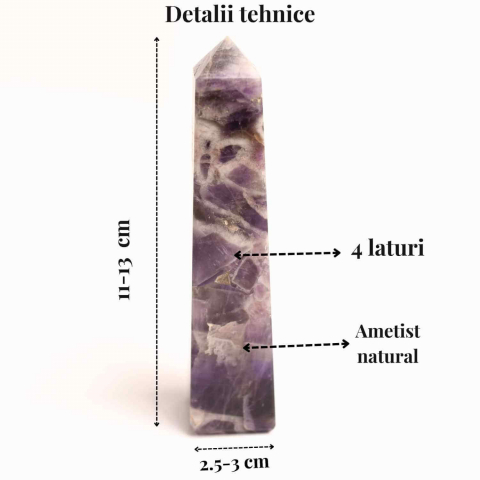 Turn din Ametist cu 4 laturi – Claritate mentala si echilibru spiritual [2]