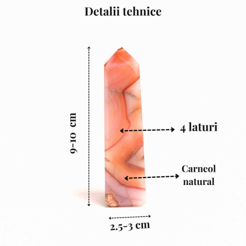 Turn din Carneol cu 4 laturi – Energie, curaj si prosperitate [2]