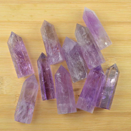 Turn de cristal semipretios vindecator hexagonal Ametist - Obelisc cu inaltimea intre 6-7 cm [4]