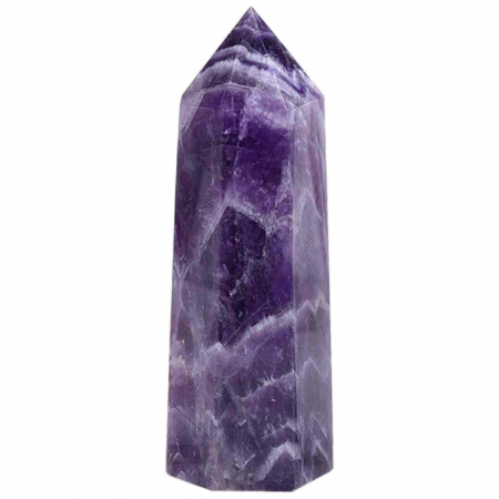 Figurine și Sculpturi din Cristal - Turn de cristal semipretios vindecator hexagonal Ametist - Obelisc cu inaltimea intre 8-9 cm