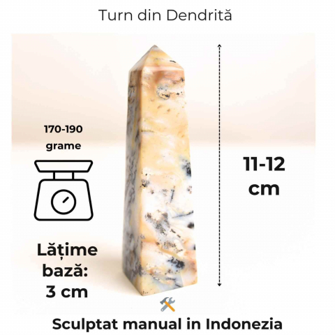 Turn din Agat Dendritic – Sustinere blanda pentru sufletul tau [1]
