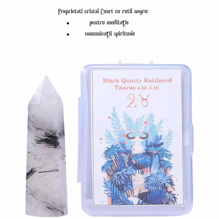 Varf de Cristal 6 cm pentru cele 12 zodii - Pietre semipretioase specifice zodiei - Un cadou deosebit [2]