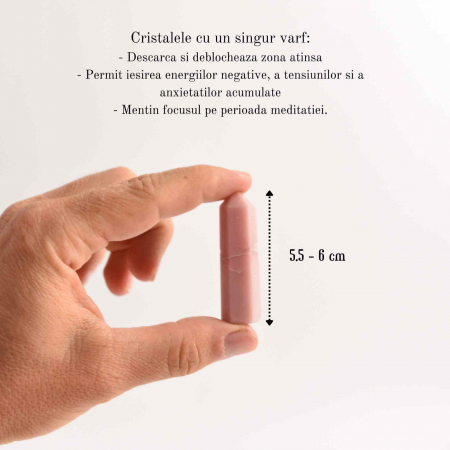 Varf de Cristal 6 cm pentru cele 12 zodii - Pietre semipretioase specifice zodiei - Un cadou deosebit [1]