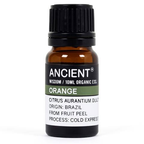 Aromaterapie - Ulei esențial organic Orange 10 ml (Citrus aurantium dulcis) – citric, revigorant, pentru difuzor & masaj diluat