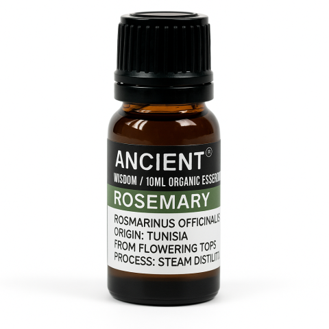 Aromaterapie - Ulei esential organic Rosemary 10 ml (Rosmarinus officinalis) – proaspat, tonic, pentru difuzor si scalp