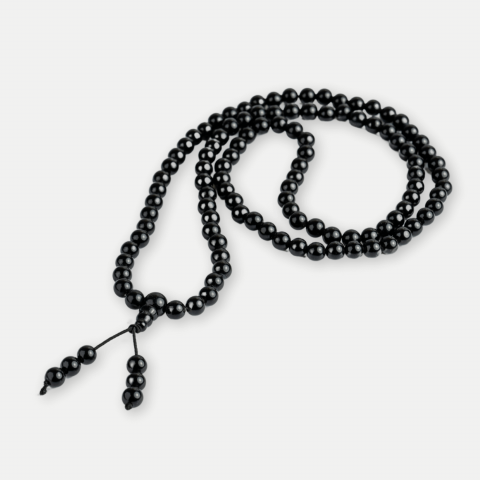 Coliere - Protectie si Claritate – Colier cu Obsidian si Ciucure Boho