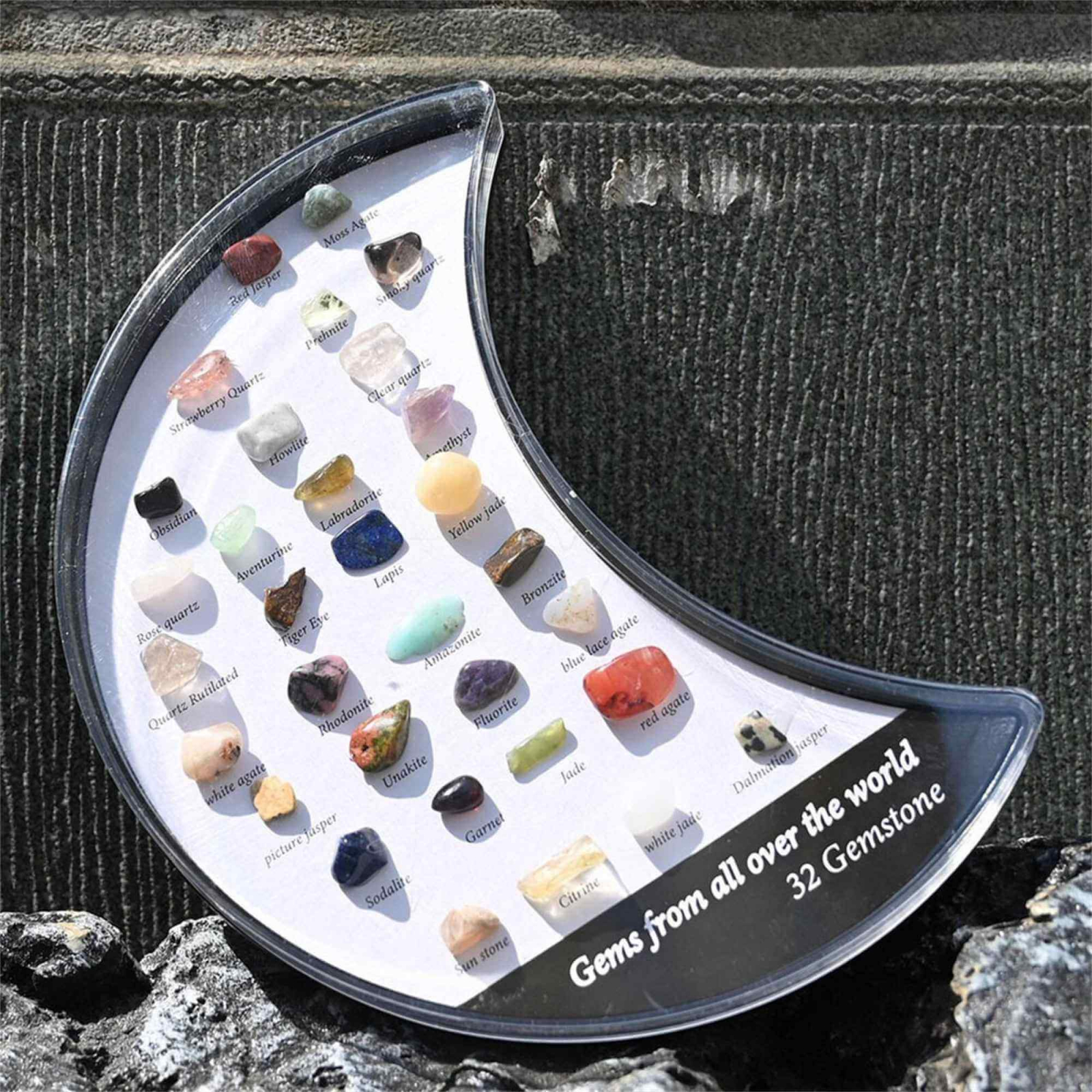 Beadthoven Set 20 Mini Pietre Preziose Per Bilanciamento Chakra – Cristalli Naturali In Bottigliette Di Vetro Per Guarigione, Meditazione E Decorazione