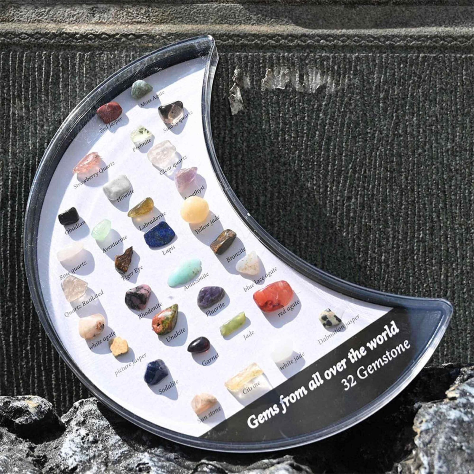 Beadthoven Set 20 Mini Pietre Preziose Per Bilanciamento Chakra – Cristalli Naturali In Bottigliette Di Vetro Per Guarigione, Meditazione E Decorazione