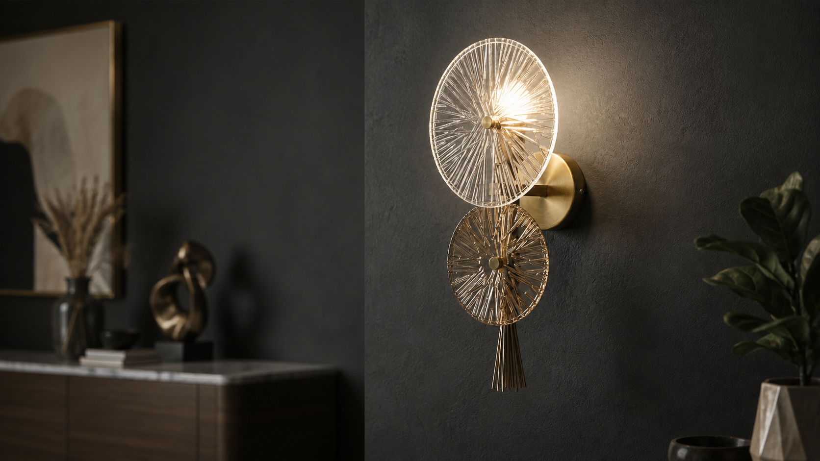 Iluminat decorativ în stil glam, Art Deco și contemporan