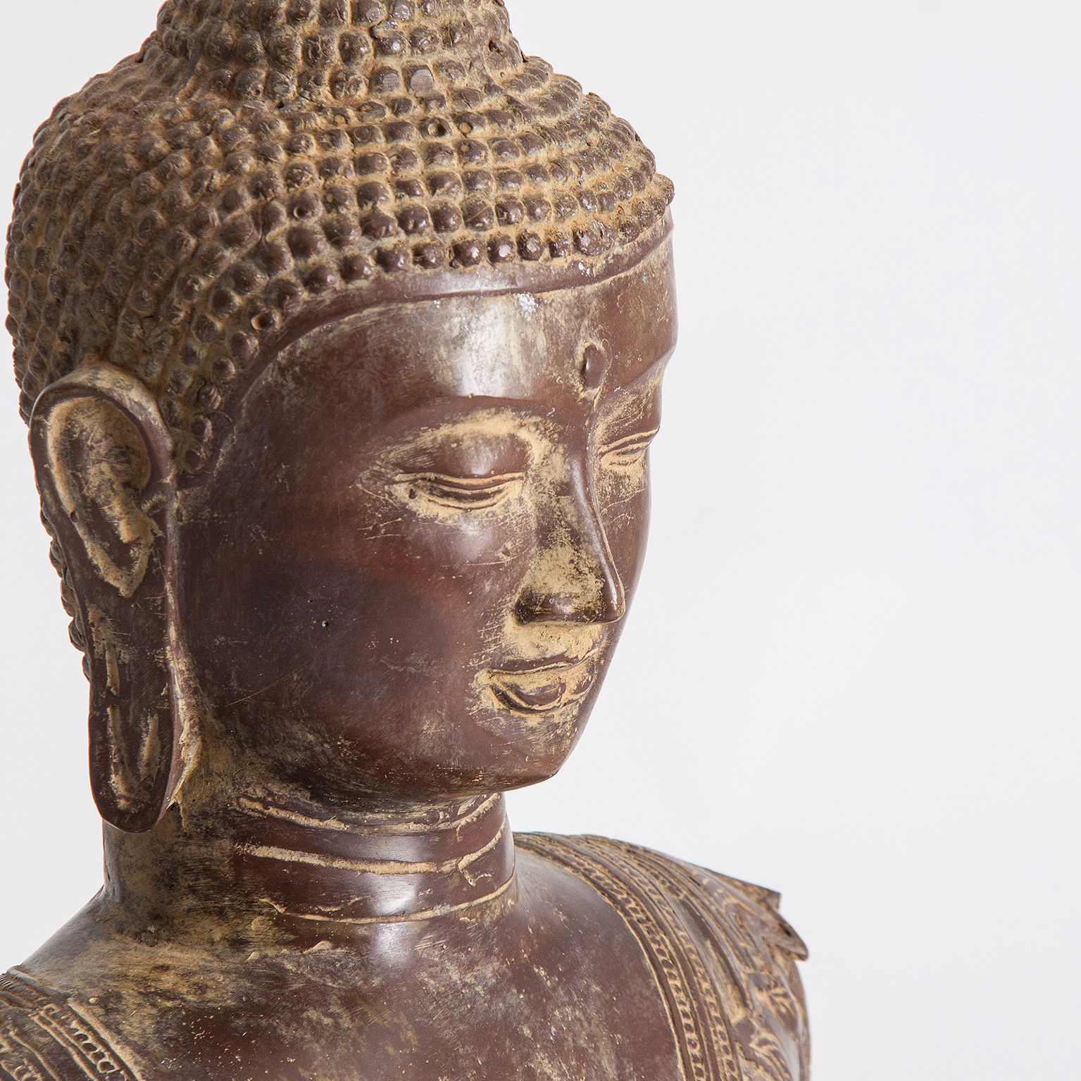 Sculptura Buddha bronz cupru vechi|Statuete orientale decorative [3]