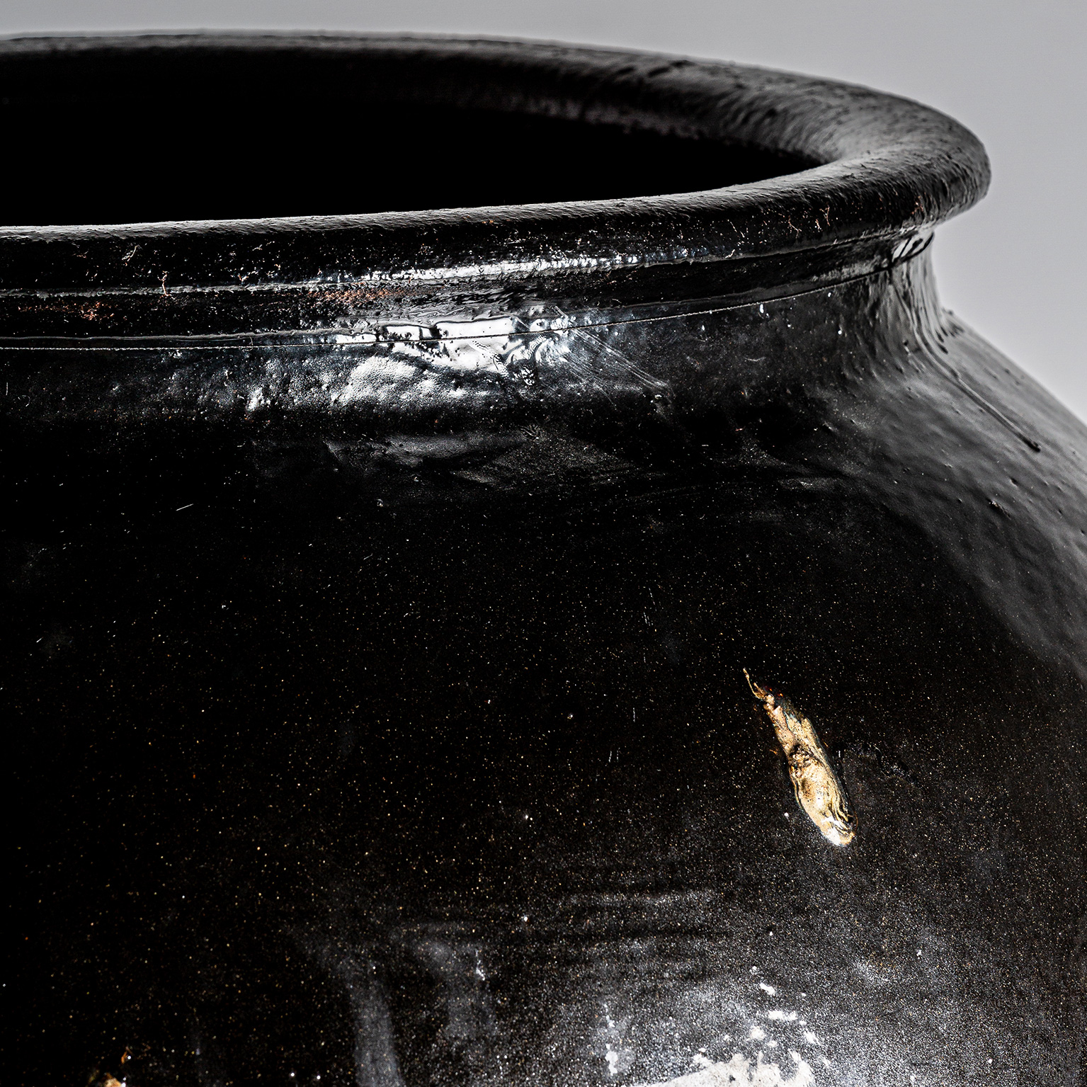 Vas decorativ oriental unicat ceramica neagra|Vase decorative statement [2]