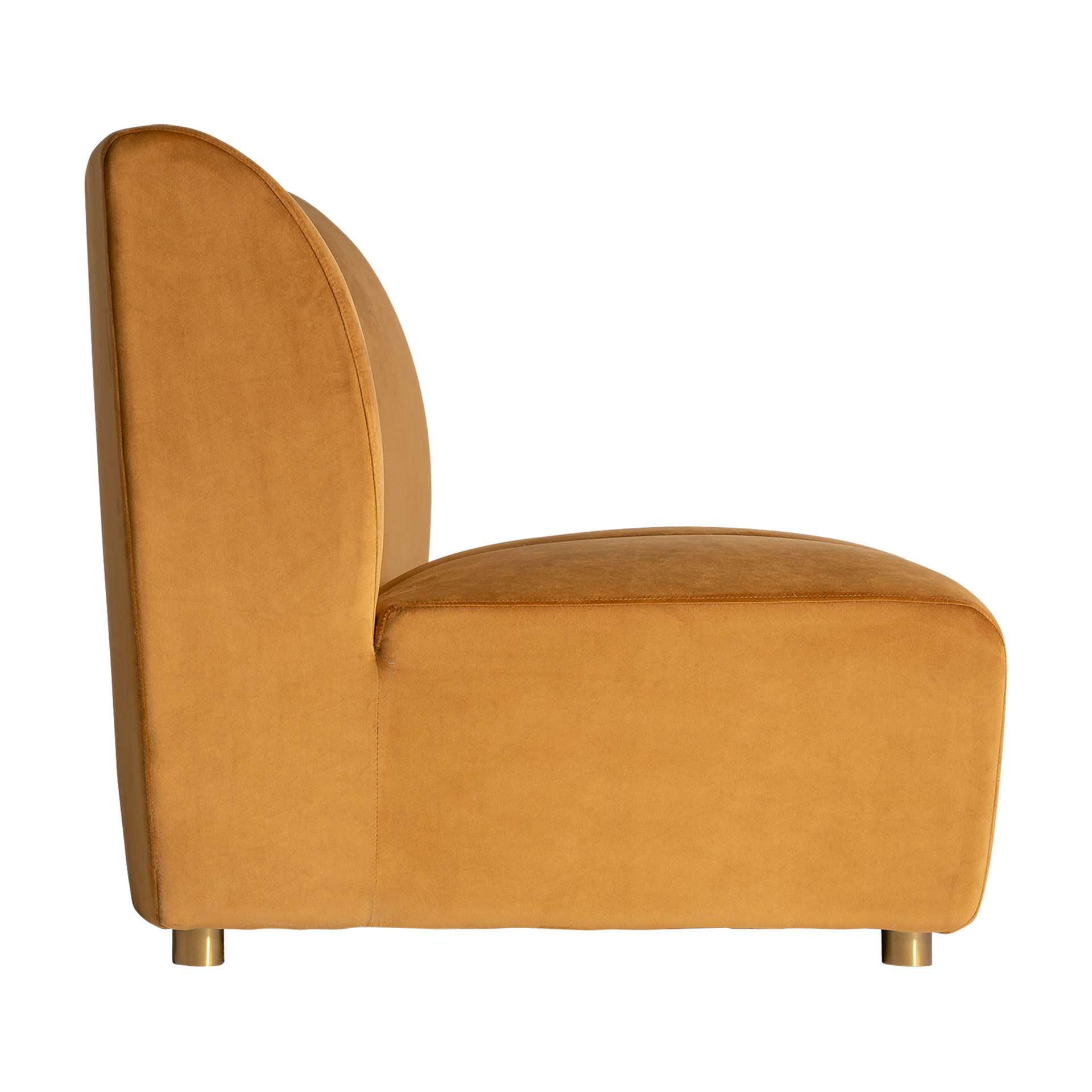 Canapea modulara Art Deco catifea mustar|Canapele elegante de calitate [3]