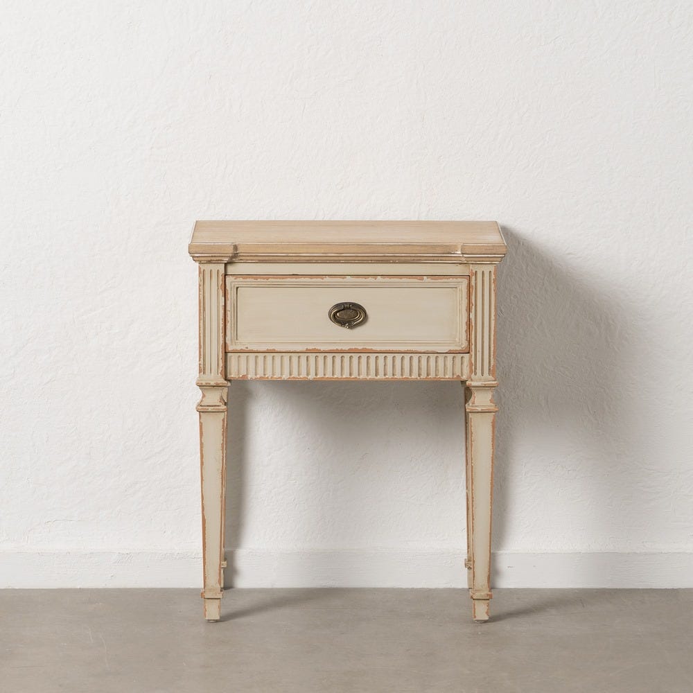 Noptiere - noptiera vintage bej CreativDeco