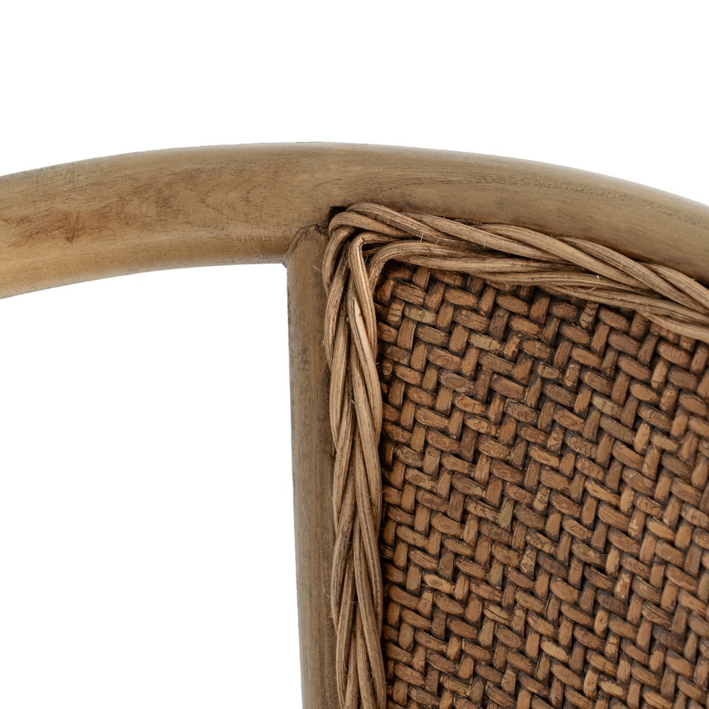 Scaun maro lemn si ratan|Scaune elegante pentru interioare rustice [8]