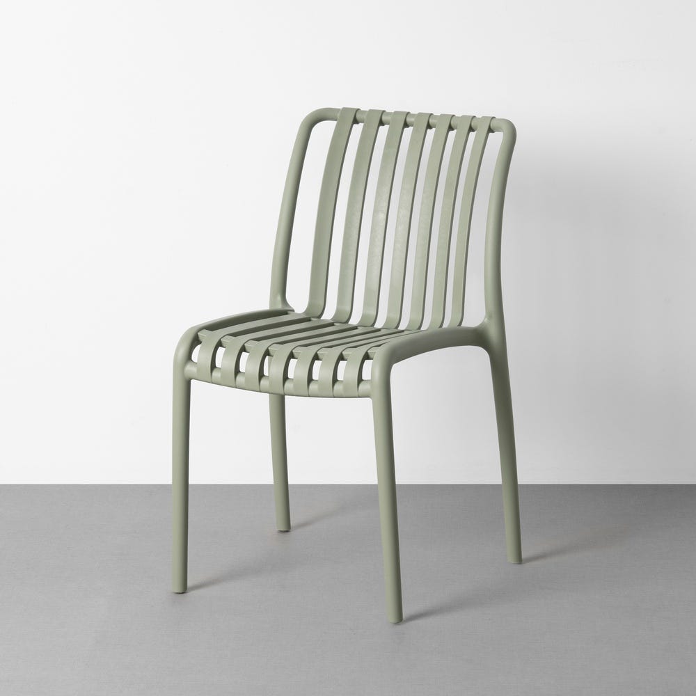 Scaune verzi stivuibile moderne|Mobilier grădină de calitate