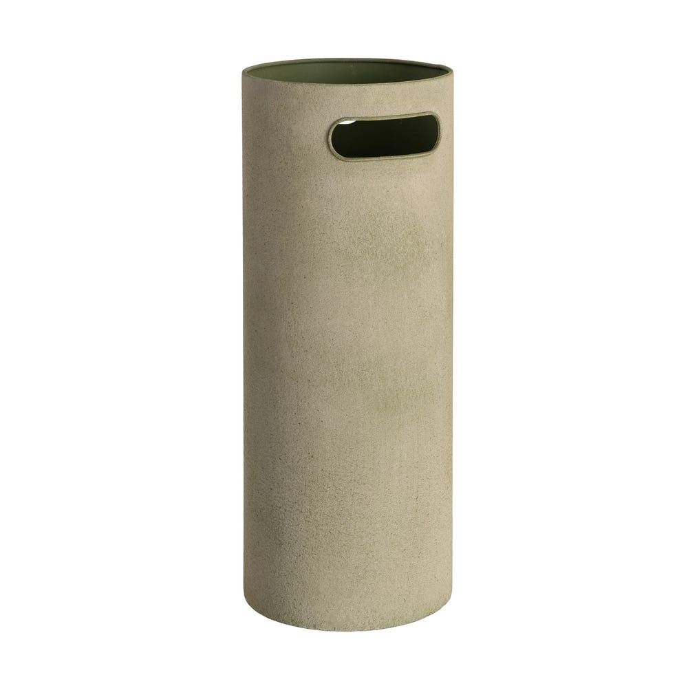 Stil de design - Suport pentru umbrele din metal verde mușchi cu suprafață granulată și interior verde închis