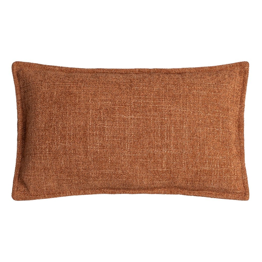 Boho - Set 2 perne decorative dreptunghiulare cărămizii cu țesătură moale cu fir gros și bordură îngustă
