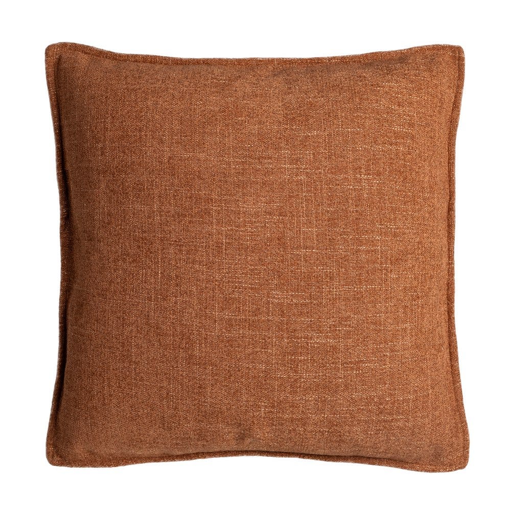 Boho - Set 2 perne decorative pătrate mari cărămizii cu țesătură moale cu fir gros și bordură îngustă