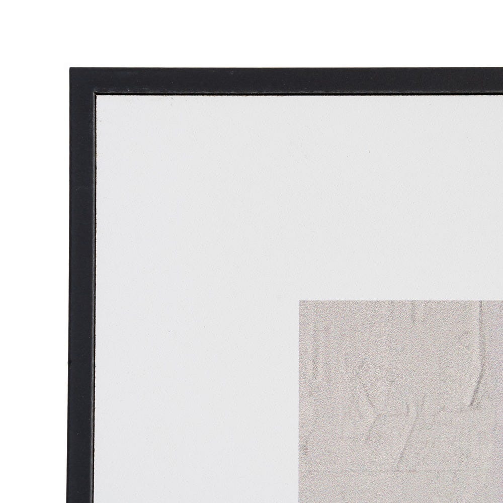 Set 2 tablouri abstracte cu straturi de auriu negru și piersică în stil de colaj în ramă neagră [4]