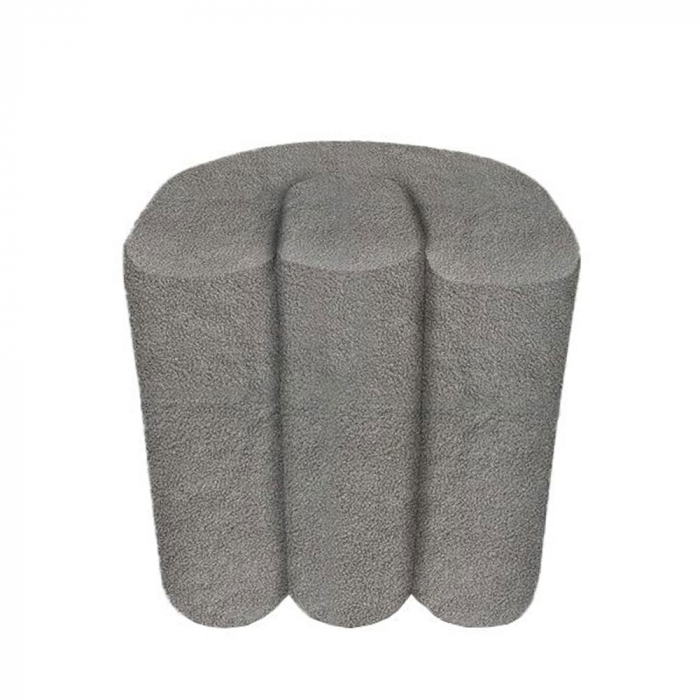 taburet textil gri forma rotunda Clip | creativdeco.ro [1]