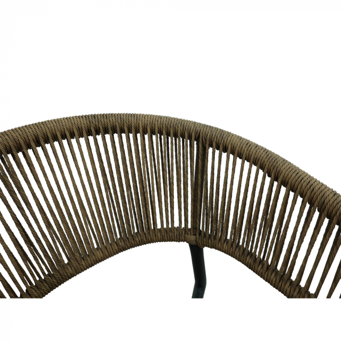 Scaun Breeze cu împletitură nuc și cadru aluminiu [6]