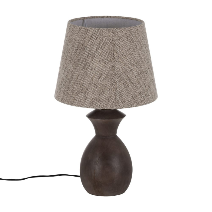 Abajur poliester maro mediu|Accesorii pentru iluminat elegant [4]