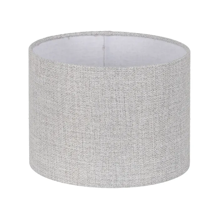Abajur poliester gri rotund|Accesorii pentru iluminat versatil [1]