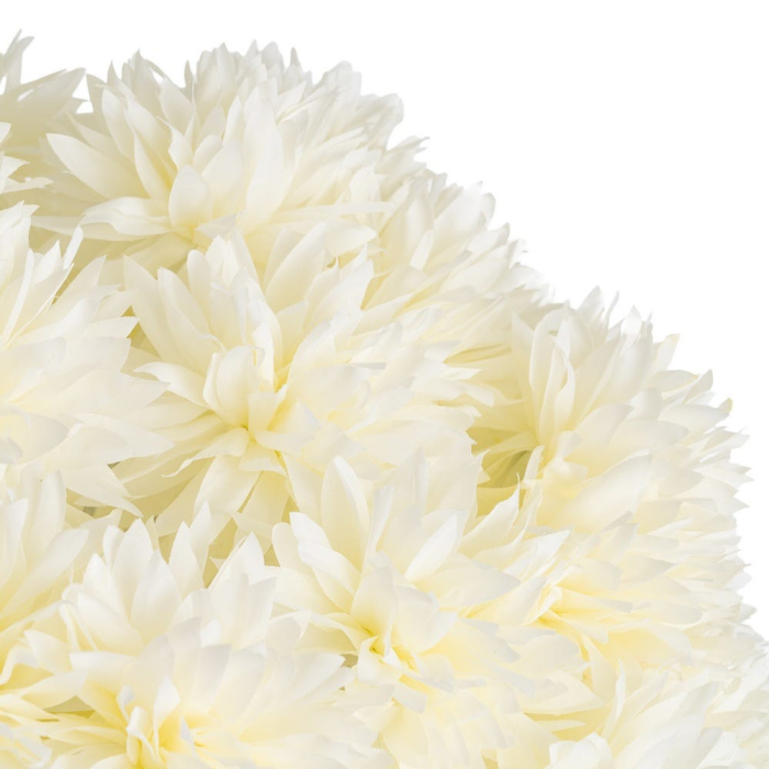 Allium artificial alb-crem cu cap sferic dens din petale înguste pe tijă verde înaltă de 160 cm [2]