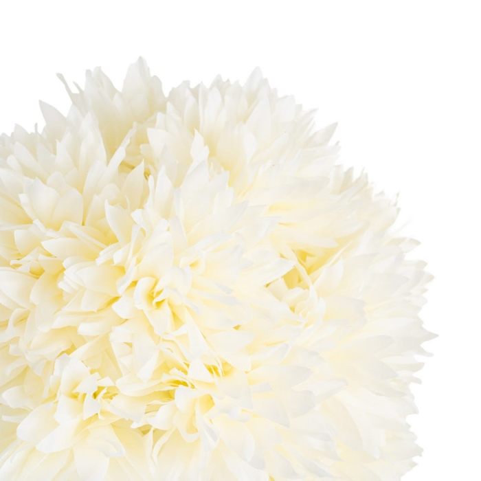 Allium artificial alb-crem cu cap sferic din petale înguste pe tijă verde de 110 cm [2]