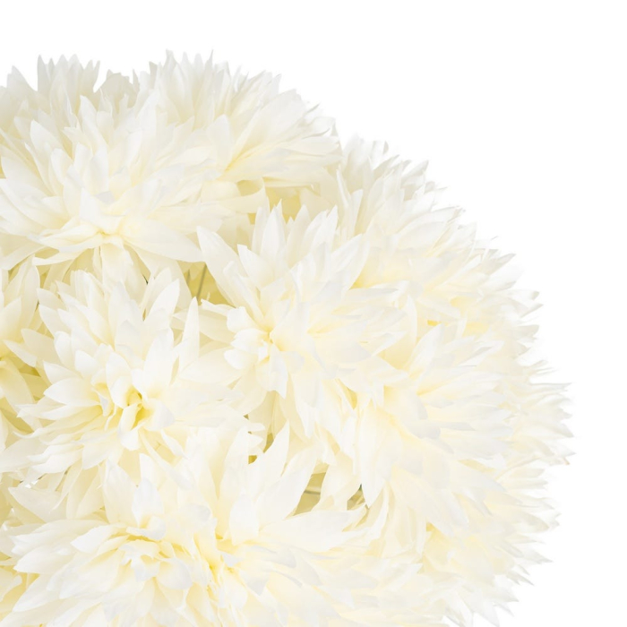 Allium artificial alb-crem cu cap sferic din petale înguste pe tijă verde de 130 cm [2]