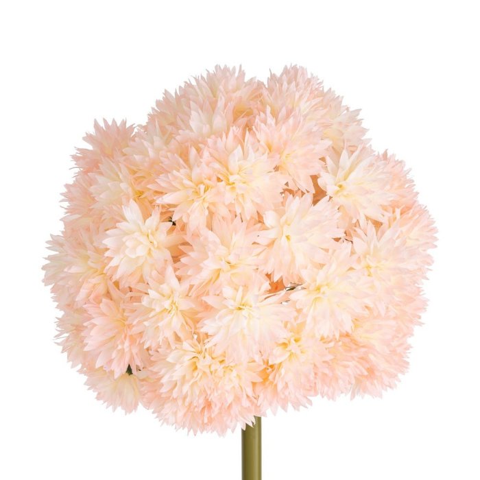 Allium artificial roz somon cu cap sferic dens din petale înguste pe tijă verde înaltă de 160 cm [3]