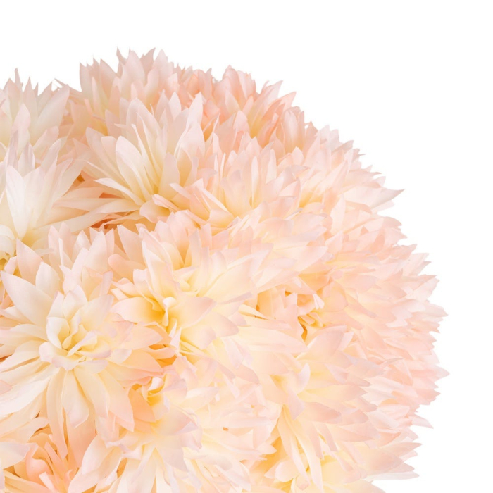 Allium artificial roz somon cu cap sferic din petale înguste pe tijă verde de 130 cm [2]