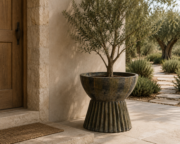 Amfora ciment nuante inchise|Vase decorative [2]