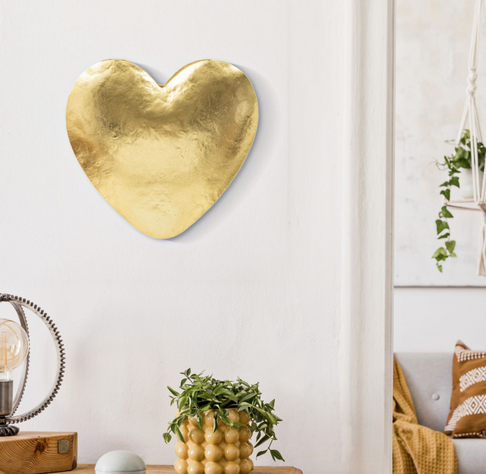 Aplica aurie inima | Iluminat romantic CreativDeco [2]