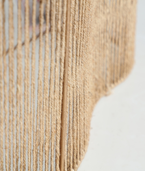 Aplica de perete YAXUNAH din iută și fier maro deschis [5]