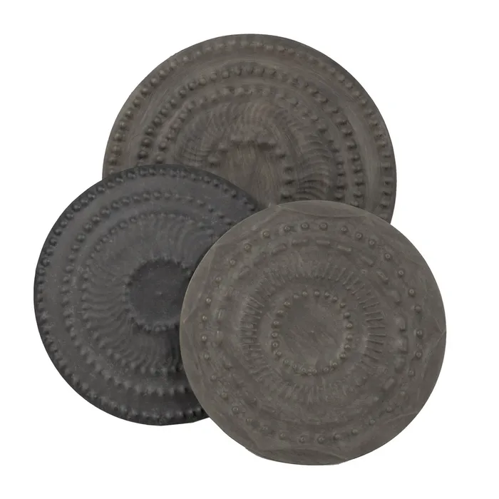 Aplica metal rotunda texturata|Aplice industriale pentru decoruri moderne [1]