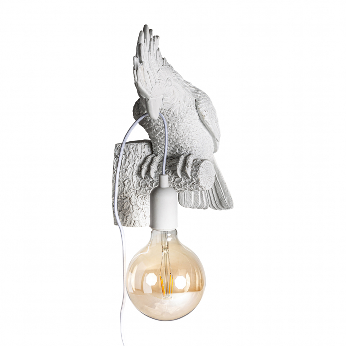 Aplica perete kitsch alba|Aplice decorative artizanale [2]