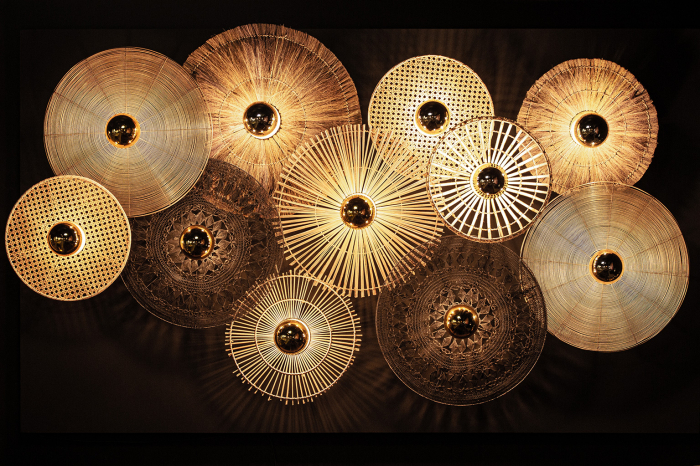 Aplica perete etnica maro auriu|Aplice decorative luxoase [3]